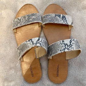 MERONA Snakeskin Sandals